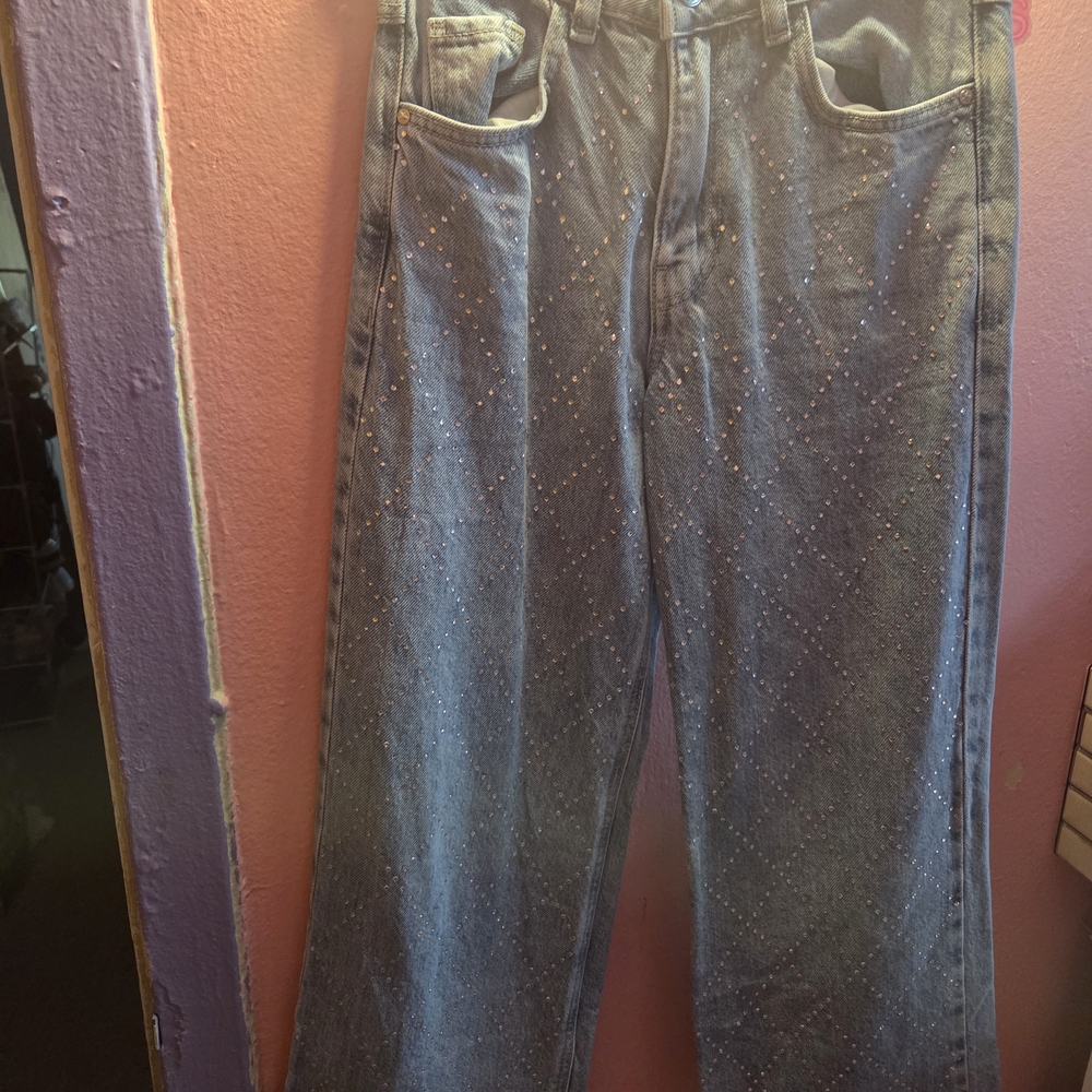 Embellished Blue Jeans